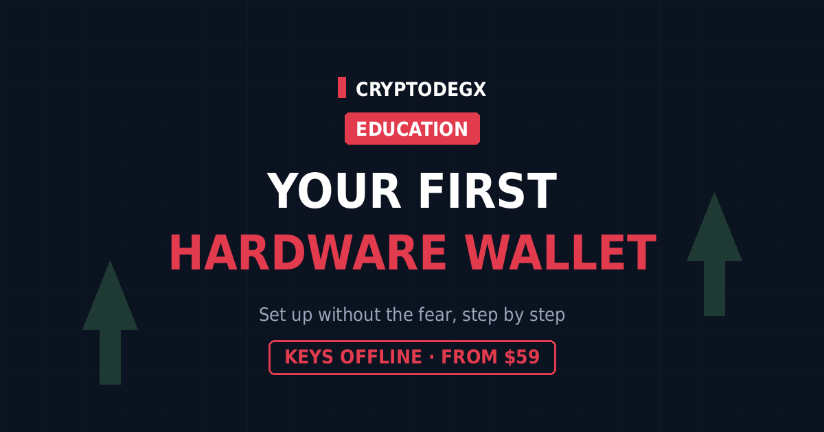First hardware wallet setup guide for beginners, keys offline from $59