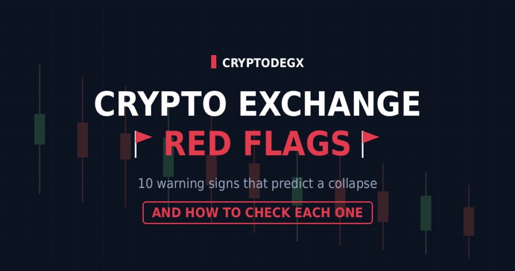 Crypto Exchange Red Flags That Predict a Collapse
