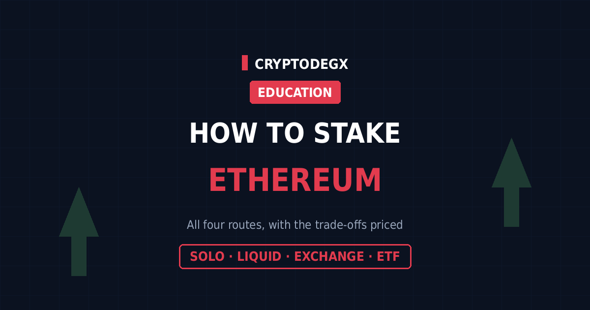 How to stake Ethereum in 2026, solo validating, liquid staking, exchanges and ETFs compared