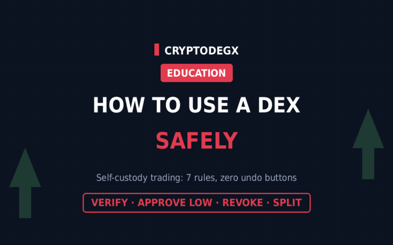 How to Use a DEX Safely: 7 Rules for Self-Custody Trading