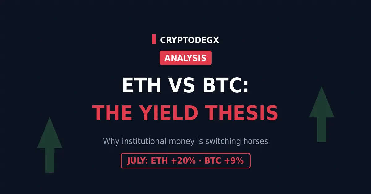 Why Ethereum is outperforming Bitcoin in 2026, the staking yield repricing thesis