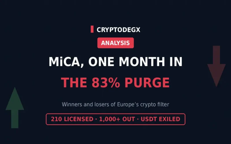 MiCA One Month In: Winners and Losers of Europe’s Crypto Purge