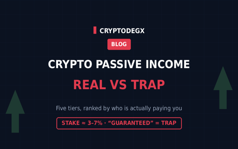 Crypto Passive Income, Ranked by Who’s Actually Paying You