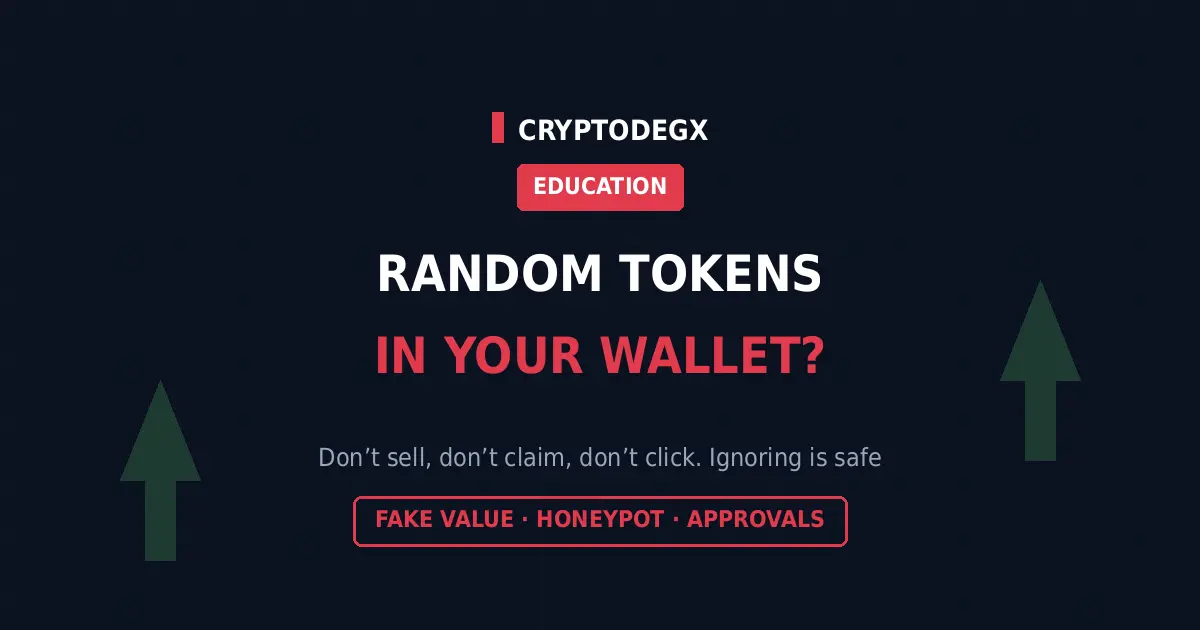 Random unknown tokens appeared in crypto wallet, airdrop scam explained and what to do