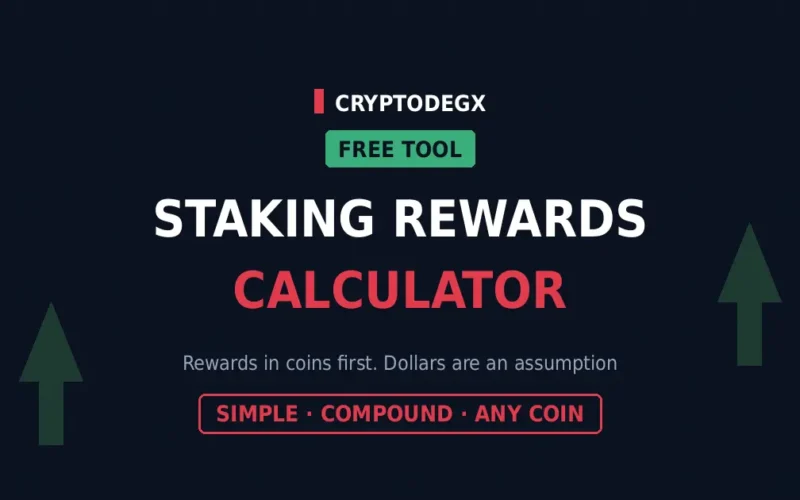 Crypto Staking Calculator – Rewards & Compounding