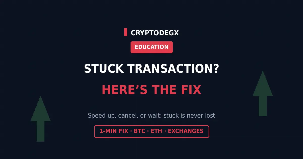 How to fix a stuck crypto transaction, speed up or cancel pending Bitcoin and Ethereum transfers