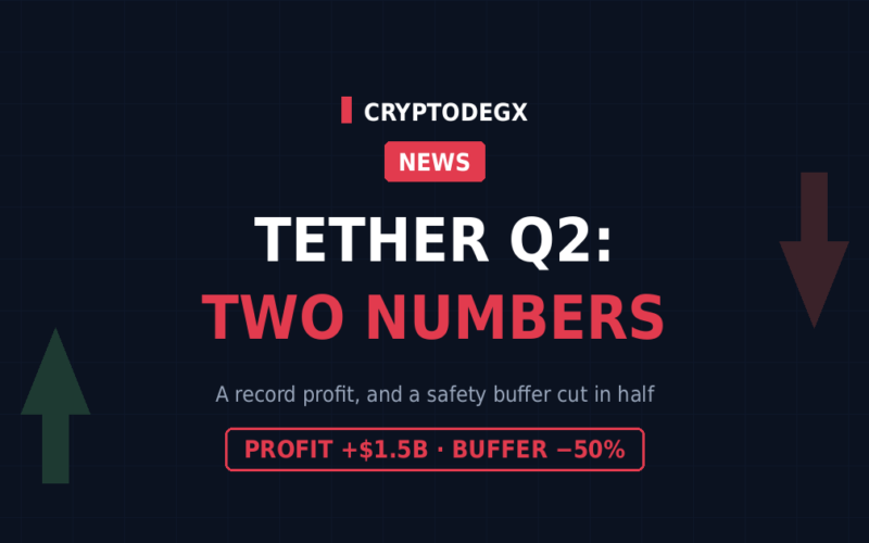 Tether Q2 2026: A $1.5B Profit, and the Buffer That Halved