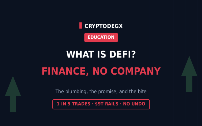 What Is DeFi? Finance With the Company Removed