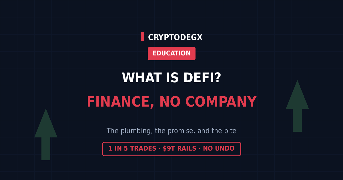 What is DeFi, decentralized finance explained with 2026 usage data