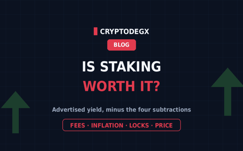 Is Crypto Staking Worth It in 2026? The Real Math After Fees