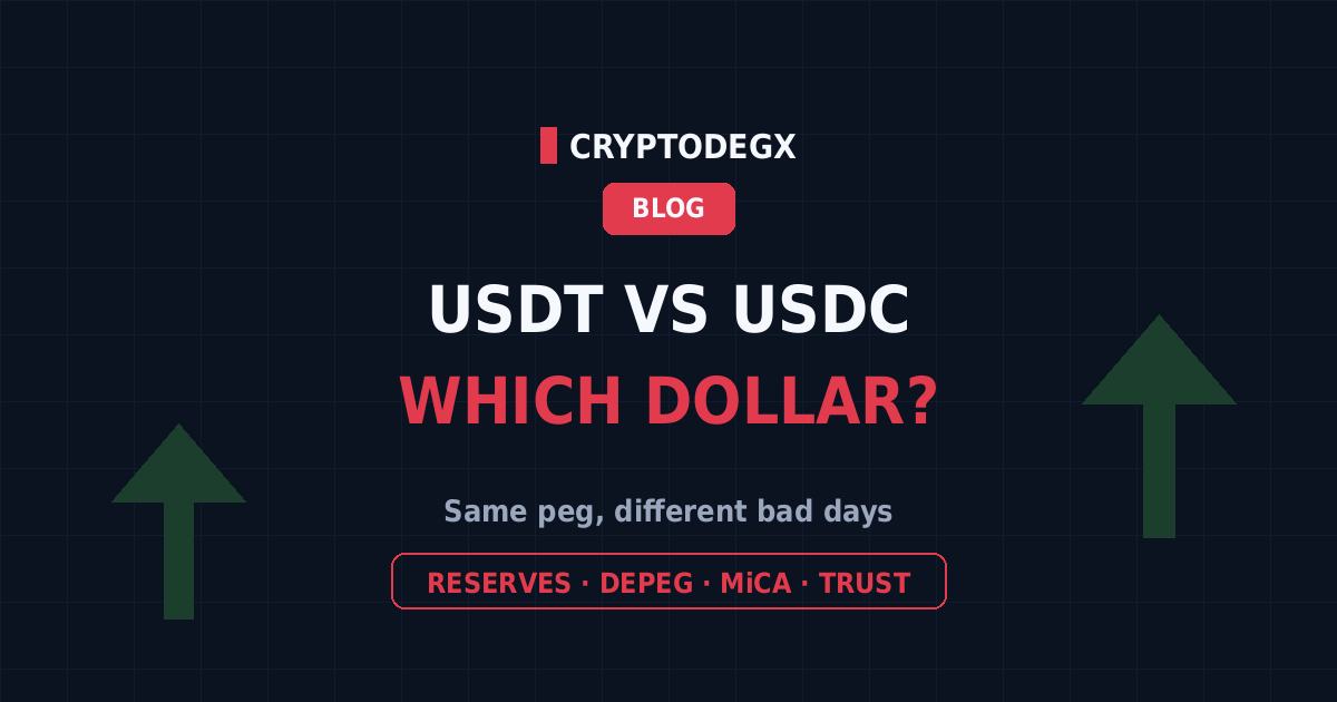 USDT vs USDC comparison 2026, reserves, depeg history and which stablecoin fits you