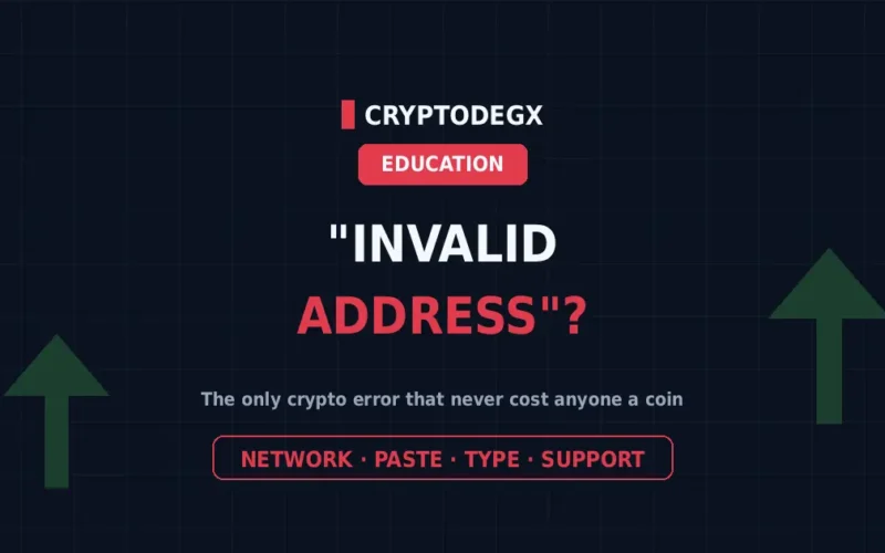 Exchange Says “Invalid Address”? What It Actually Means (and the 4 Causes)