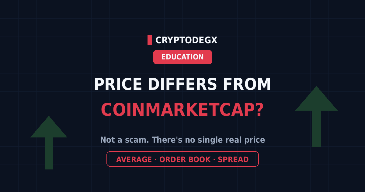 Why Your Exchange Shows a Different Price Than CoinMarketCap (Not a Scam)