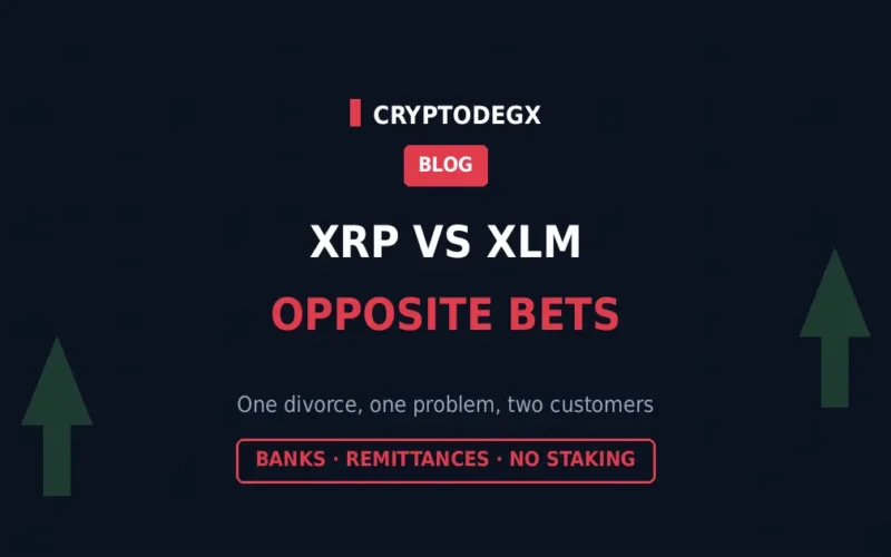 XRP vs XLM: Same DNA, Opposite Bets  – Which Fits Yours?