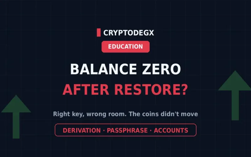 Crypto Balance Showing Zero After Restoring Your Wallet? The Derivation Path Fix