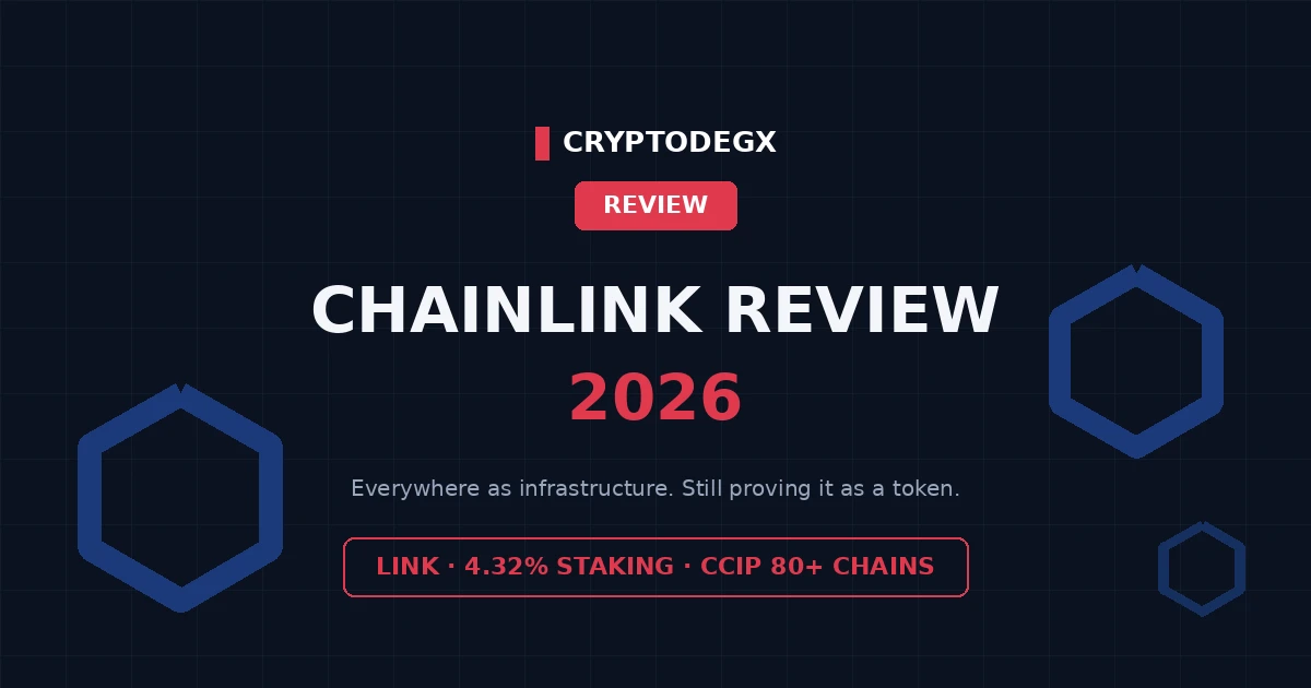 Chainlink review 2026: LINK tokenomics, 4.32% staking and CCIP across 80+ chains