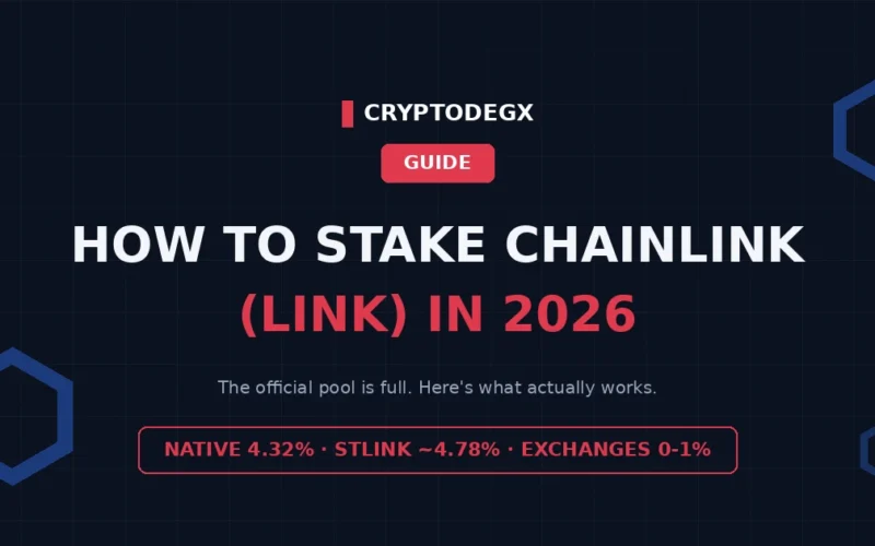 How to Stake Chainlink (LINK) in 2026: Native Pool, stLINK and Exchanges