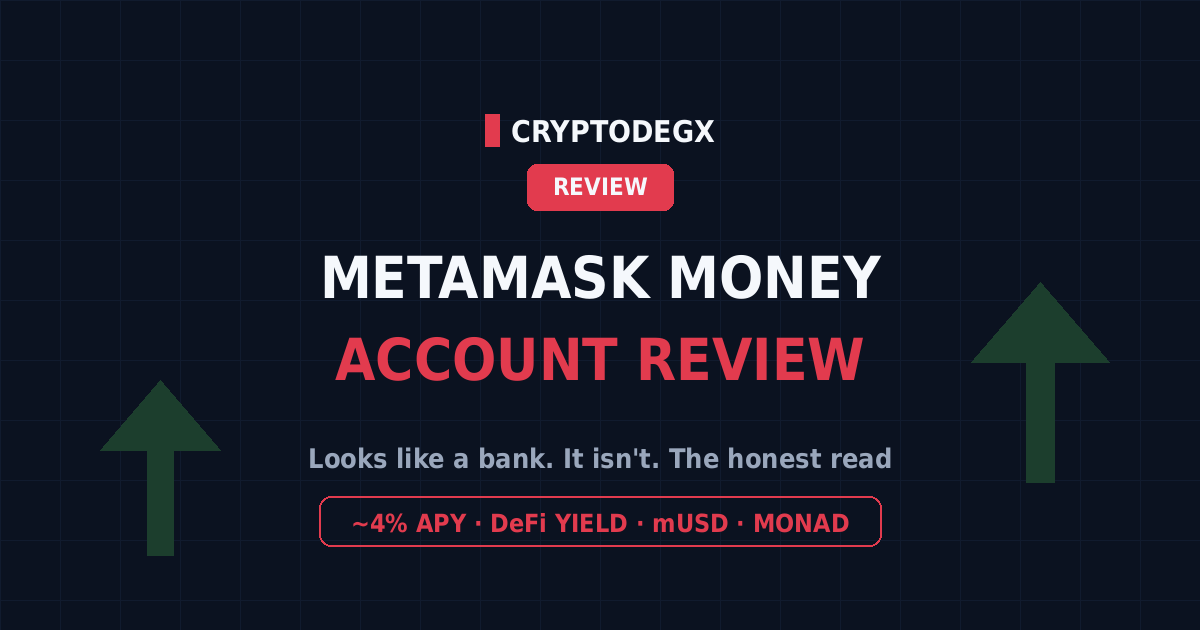 MetaMask Money Account review 2026, self-custodial 4 percent yield on Monad with mUSD