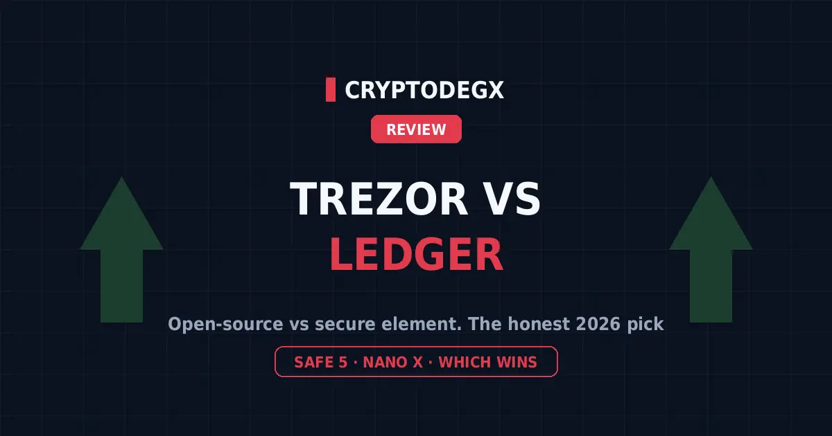 Trezor vs Ledger 2026 comparison, open-source firmware versus secure element hardware wallets