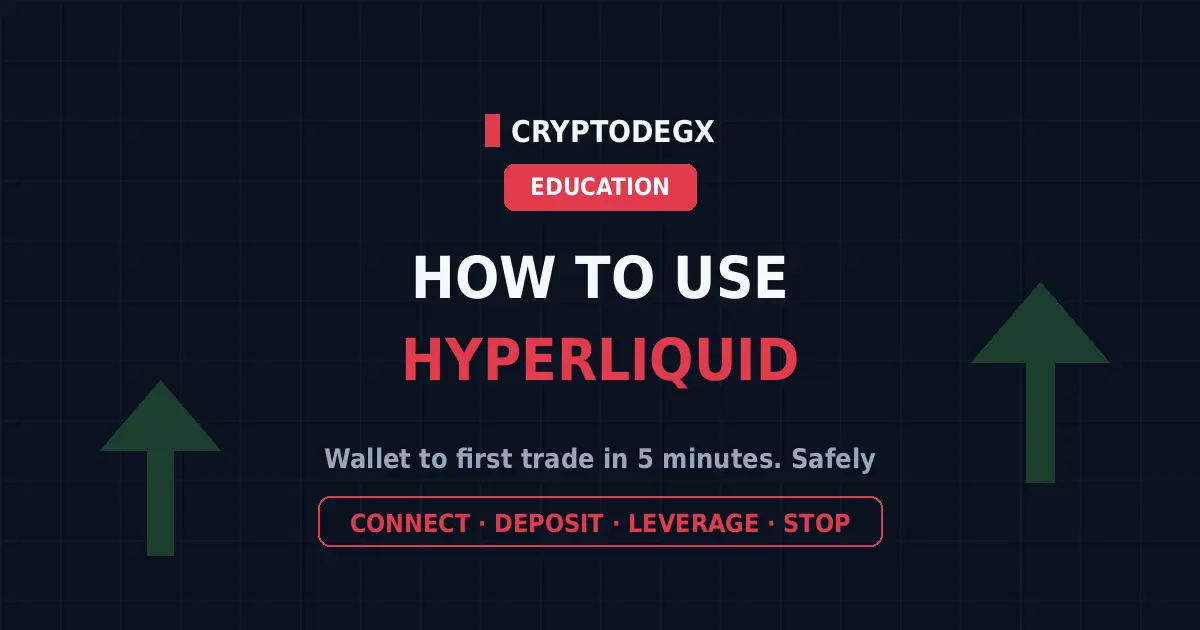 How to use Hyperliquid step by step, connect wallet deposit USDC and trade with risk management