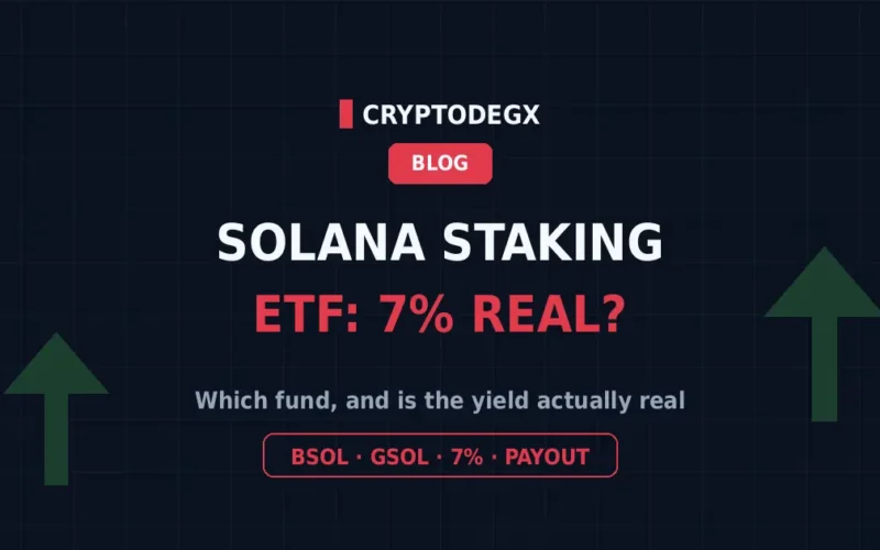 Solana Staking ETF: Which One, and Is the 7% Yield Real?