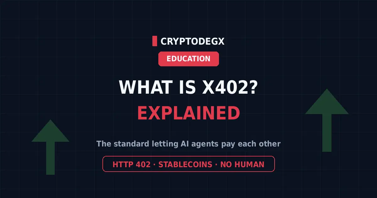 What is x402 explained simply, the standard letting AI agents pay each other in stablecoins